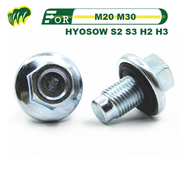 

2 piece For BEIJING 306 M20 M30 HYOSOW S2 S3 H2 H3 Oil Drain Plug Screw Sump Drain Nut Oil Drain Bolt