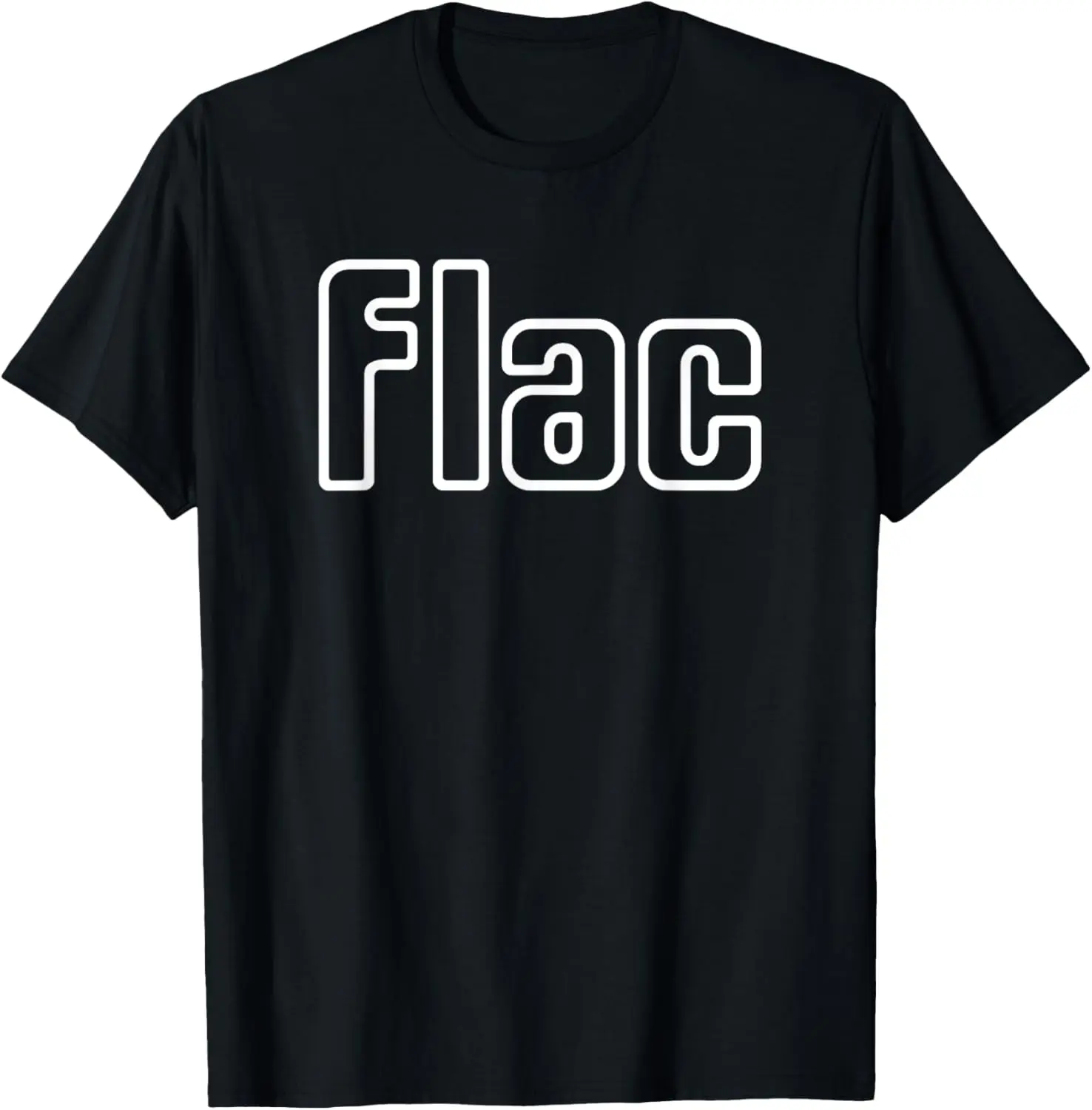 FLAC Free Lossless Audio Codec x Compact Disc Logo T-Shirt