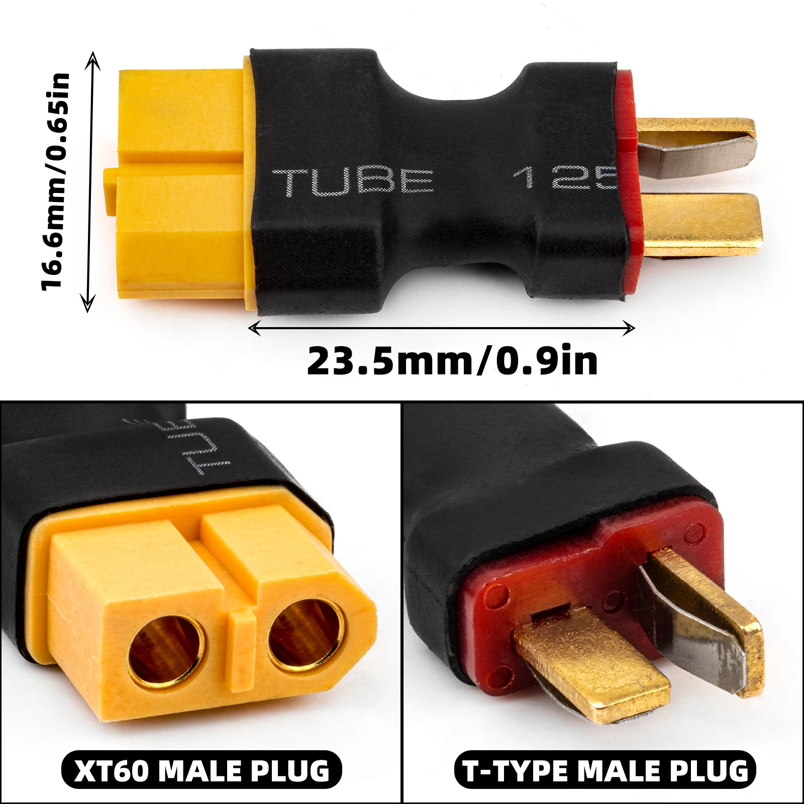 RCXAZ Batterie Adapter Stecker XT60 TAMIYA TRAXXAS T-TYPE Adapter DIY Für RC Auto Schiff Hubschrauber Quadcopter LiPo Batterie Stecker