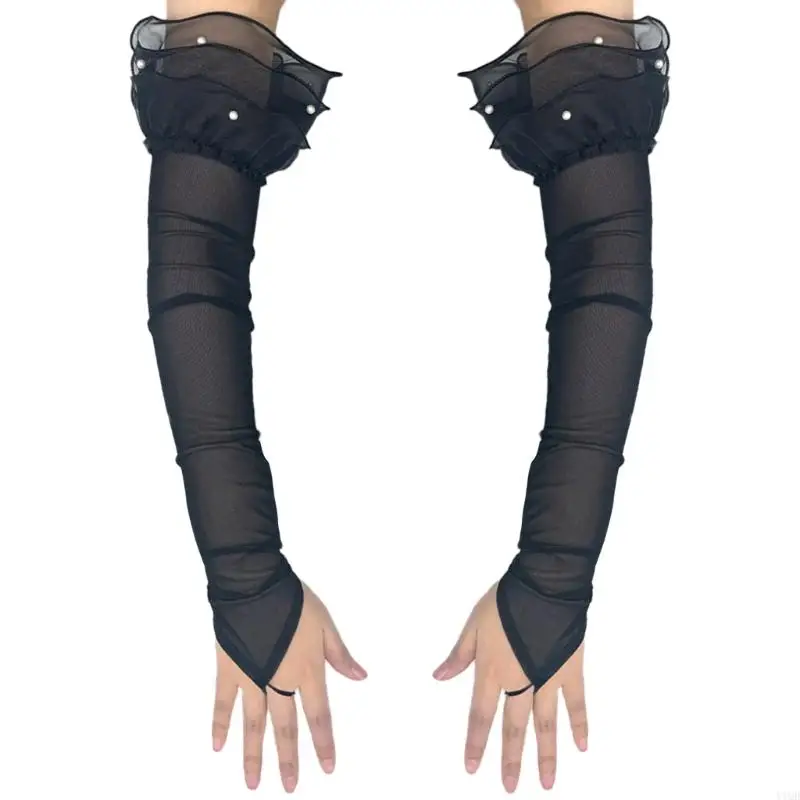 Găng tay không có ngón tay cho chủ đề nữ 1920 Sự kiện thay đổi trang trí cosplay Đạo cụ flapper Trang trí trang phục trang trí