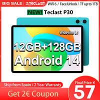 Teclast P30 Android 14 Tablet, 10.1 Inches 1280X800, Unisoc T606 Octa Core, 12Gb Ram (4Gb+8Gb Expansion), 128Gb Rom (Supports 1Tb Tf), 5Mp+2Mp, 6000Mah, Type C, Wi-Fi 6, Mali G57