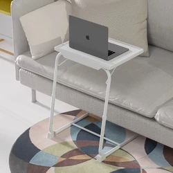 Adjustable TV Tray Table TV Dinner Tray on Bed & Sofa Comfortable Folding Table with 6 Height & 3 Tilt Angle Adjustments Black
