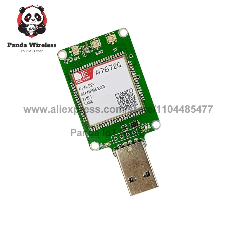 SIMCOM A7672G USB Dongle Scheda centrale LTE CAT1 + 2G + Modulo versione globale A7672 B1 B2 B3 B4 B5 B7 B8 B20 B25 per applicazioni IoT