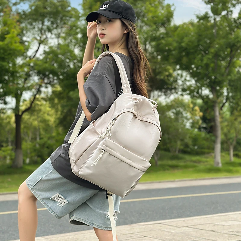 Mochila de viaje diario para mujer, bolso de viaje informal con múltiples bolsillos para mujer, mochila escolar para adolescente, mochila para ordenador portátil