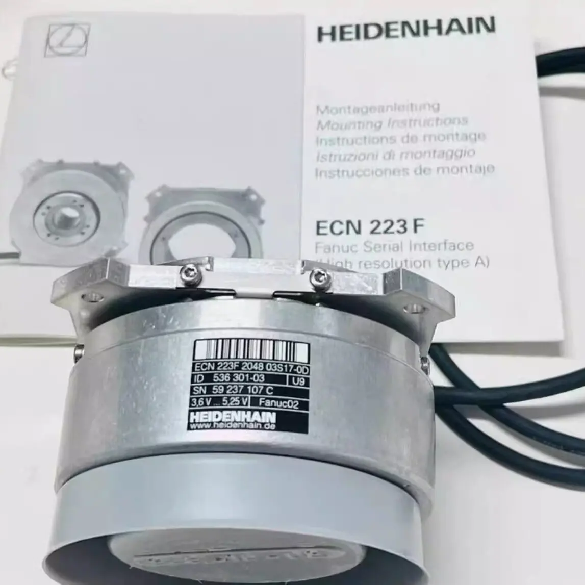 HEIDENHAIN ECN 223F 2048 03S17-0D 536301-03 Rotary Encoder Circular Grating