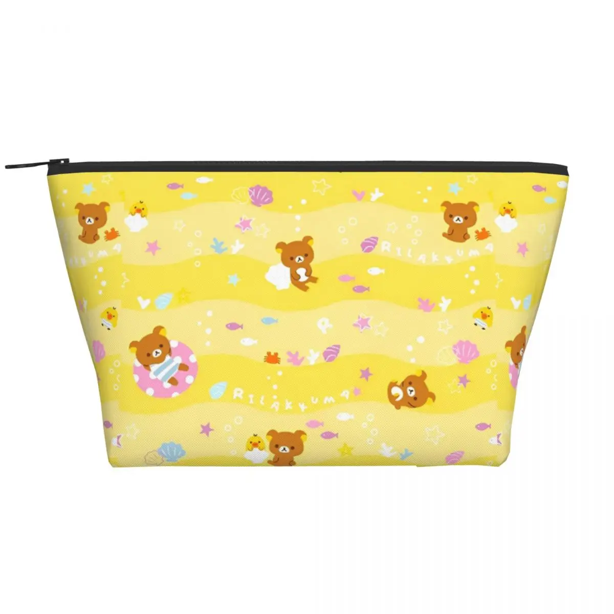 الأزواج Rilakkuma الكرتون حقائب مستحضرات التجميل الدب الحيوان المحمولة ماكياج المنزل الحقيبة للمستلزمات البوليستر التخزين المنظم
