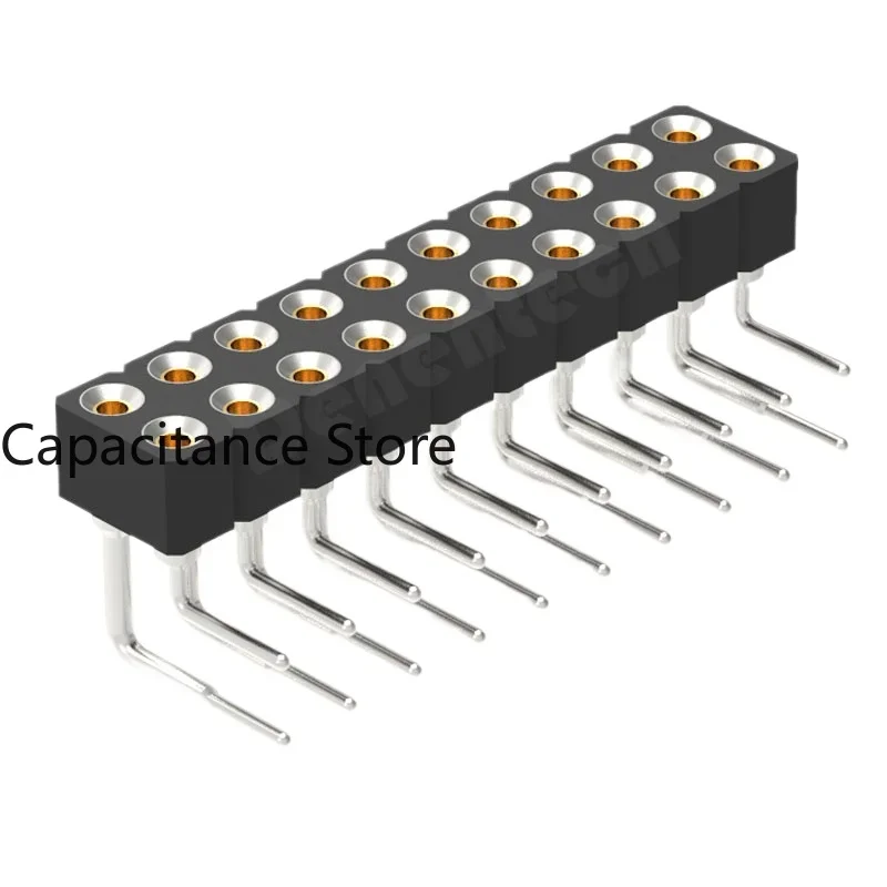 

10PCS Single and Double Row Round Socket Hole 1.27 2.0 2.54MM spacing high temperature resistant round PIN