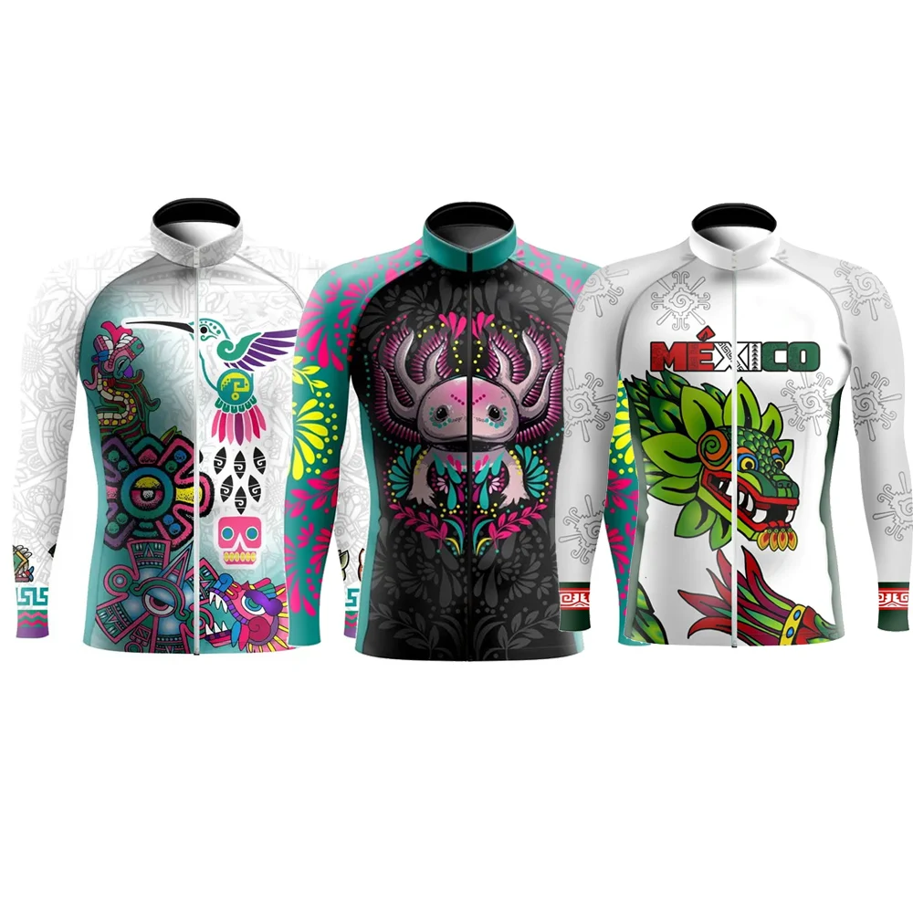 Men\'s Long Sleeve Cycling Jersey WINTER FLEECE &THIN Cycling Equipment Bike Clothing MTB