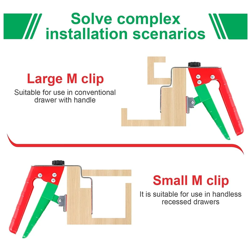 CYCLI-Adjustable Drawer Fixing Clamp, For Easy And Fast Drawer Front Panel Installation, Drawer Jig Woodworking Tools