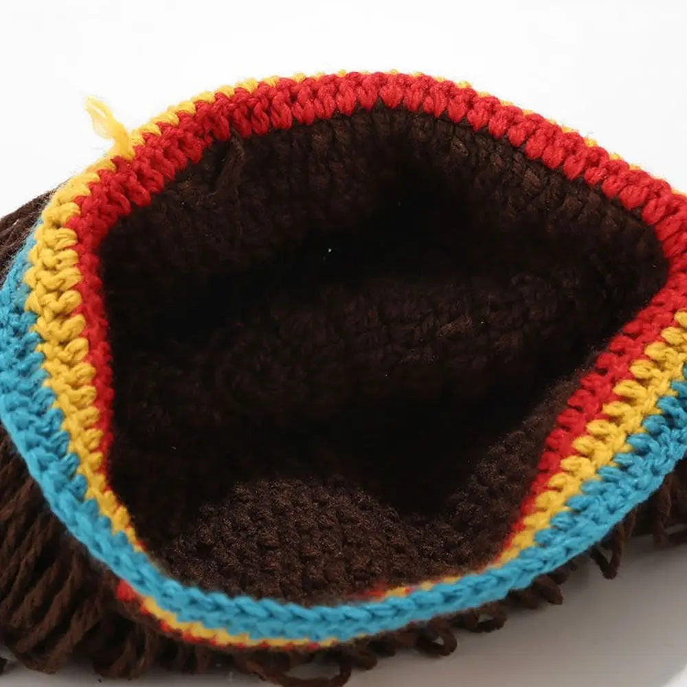 Fashion Fiber Wig Braid Hat Black/Brown Hip-hop Reggae Dreadlocks Wig Reggae Africa Roots Wig Nightclub