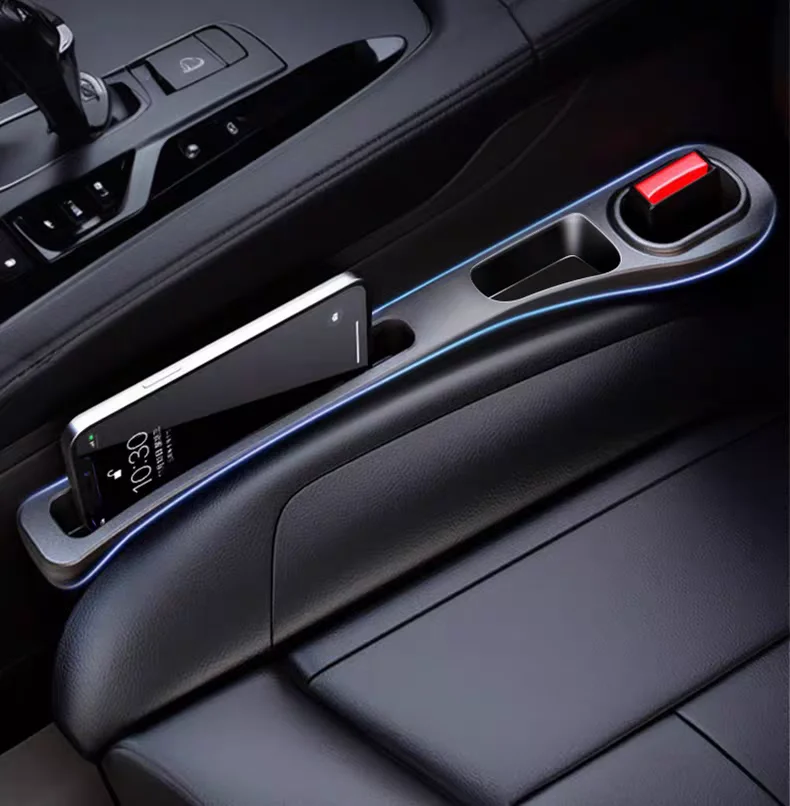 For BMW X1 E84 F48 X2 F39 X3 E83 F25 X4 F26 X5 E53 E70 F15 F85 X6 E71 E72 Car Seat Leak Proof Strip Side Seam Storage Organizer