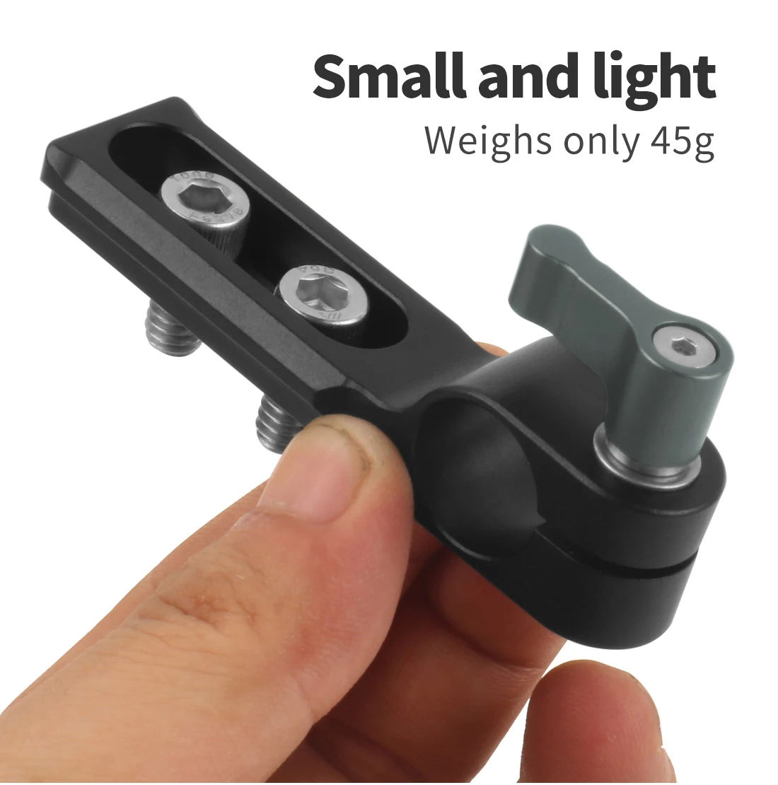 Standard 15mm Einzel Rod Clamp Quick Release Adapter mit NATO Sicherheit Schiene 1/4 Schrauben für DSLR Kamera Top Griff/platte/Käfig Rig – Detail 6