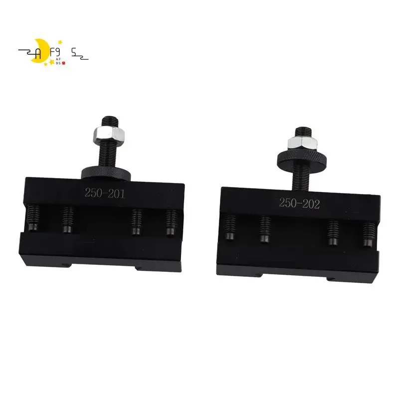 

AF95-2Pcs Quick Change CNC Lathe Tool Post Turning Facing Holder Holder For Lathes Tools-250-201 & 250-202