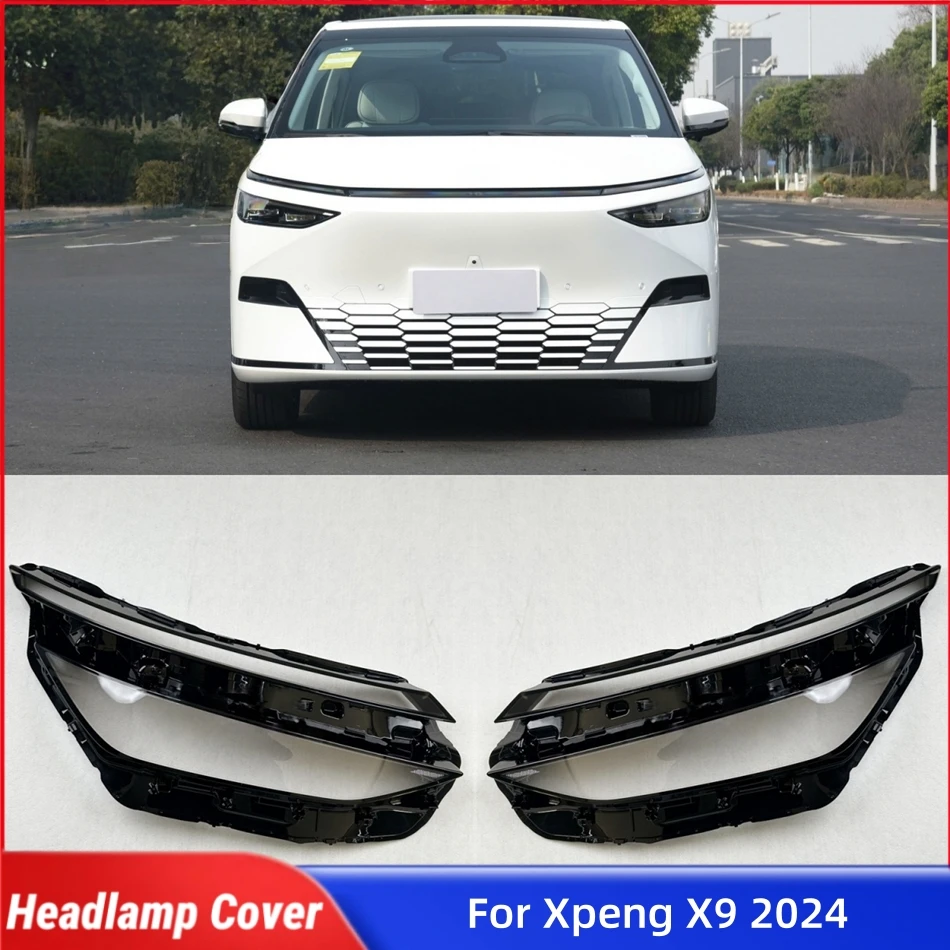 

Для Xpeng X9 2024, автомобильные аксессуары, крышка фары, стекло, передняя фара автомобиля, крышка объектива, корпус фары