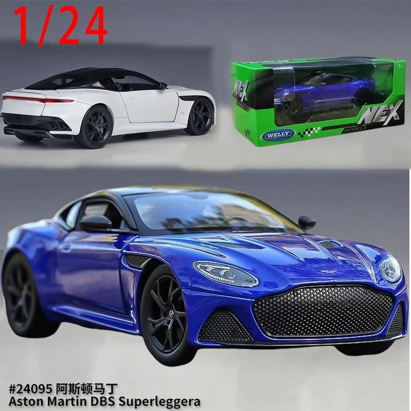 

Welly DIecast 1:24 Model Car Aston Martin DBS Alloy Welly Play Vehicles Original Box