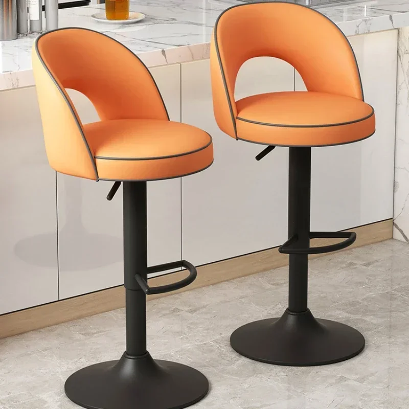 Taburete alto nórdico para cocina, mesa giratoria de manicura para el hogar, sillas de comedor, muebles de Bar de lujo