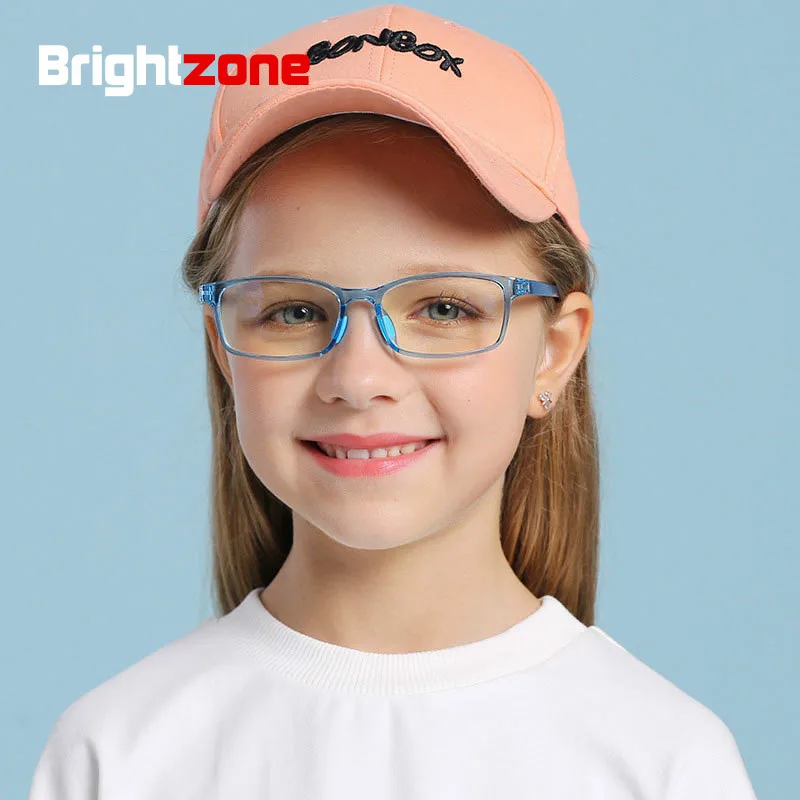 

Junior Anti Blue Light Glasses Kid Teens Children Slicone Optical Frame Youth Boy Girl Clear Computer Anti Reflective UV400 2024