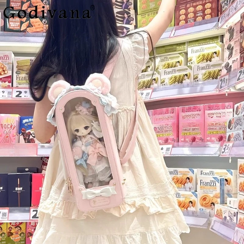 

New Original Y2k 6 Points Bjd Baby Doll Bag 2025 Girls Cute Doll Collection Bag Portable Crossbody Shoulder Bjd Shoulder Bags