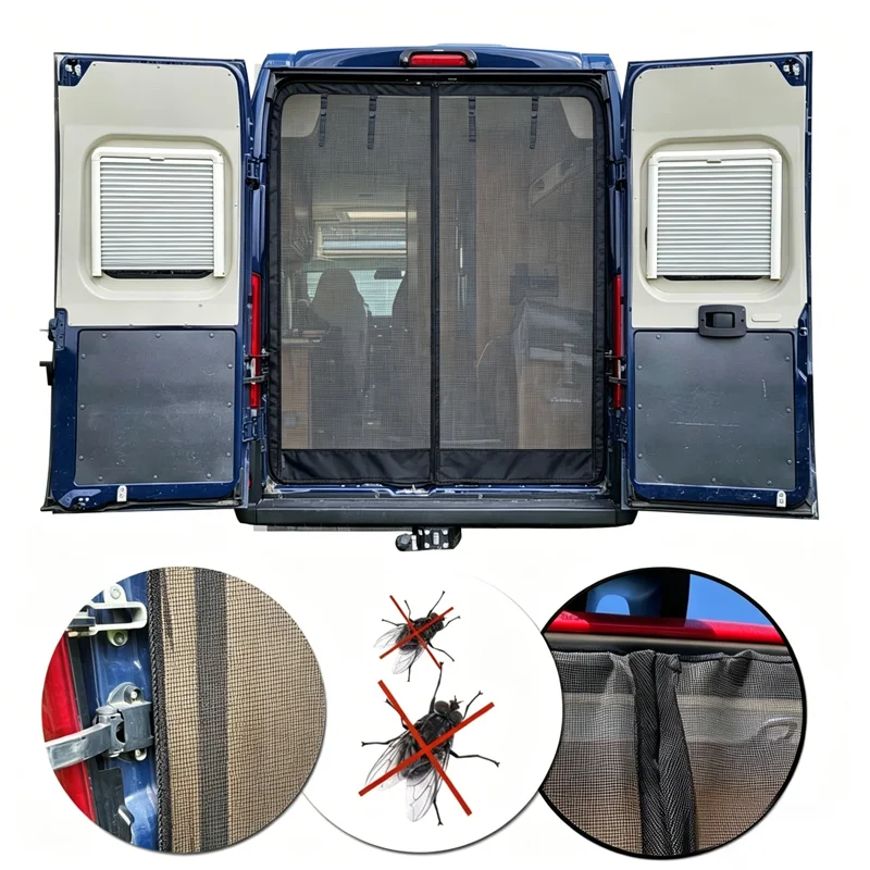 

Caravan Insect Screen Flyscreen For REAR DOOR For Fiat Ducato / Peugeot Boxer / Citroen Relay / Ram ProMaster 2006+ X250/X290