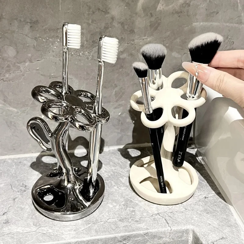 

Держатель для зубных щеток в форме цветка, зубная щетка, зубная паста, органайзер для ванной комнаты, подставка для кистей для макияжа, аксессуары для ванной комнаты, BeautyTool, подарок