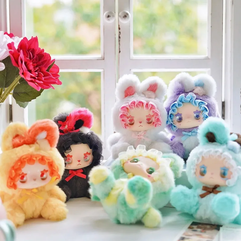 جديد جميل إيما الأرنب التحالف Ai-Powered سلسلة أفخم صندوق أعمى الفينيل الوجه دمية ظهره قلادة العصرية لعبة حلية ديكور هدية #2