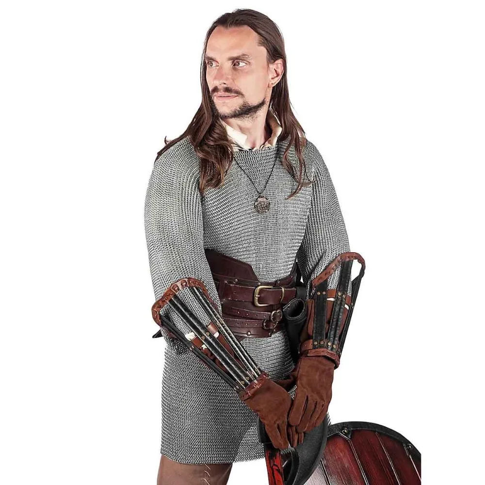 중세 르네상스 기사 PU 벨트 - 전투 스타일 허리 의상 액세서리 여성 남성 바이킹, 코스프레용