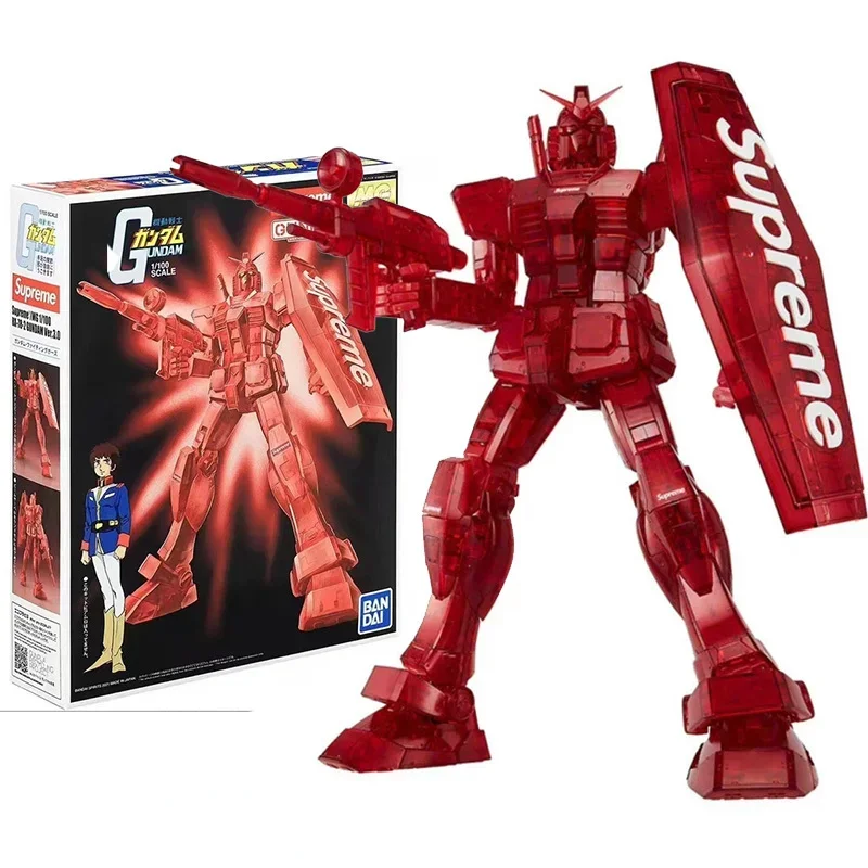 

Bandai натуральная модель Gundam, комплект аниме-фигурки Supreme MG 1/100 RX-78-2, коллекция Gunpla, аниме-фигурки, игрушки для детей