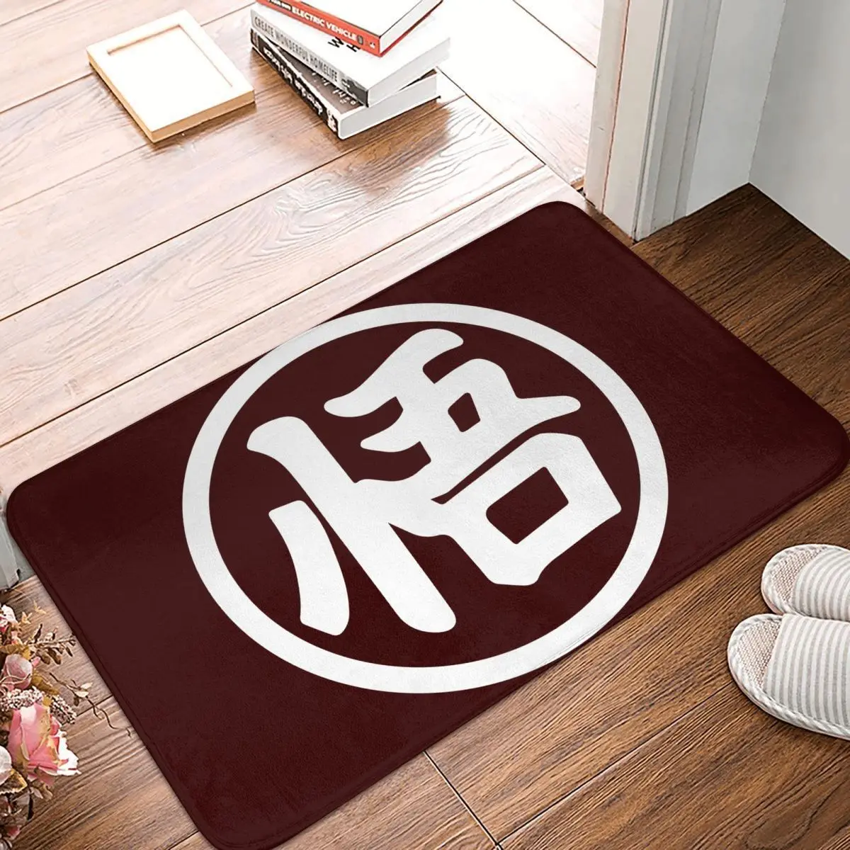 Felpudo exclusivo de Goku Kanji, Alfombra de cocina para exteriores, decoración del hogar