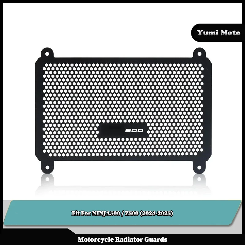 

Motorcycle Radiator Guard Grille Fit For KAWASAKI NINJA500 Z500 2024-2025 Ninja z500 Water Tank Net Guard Protector Grill Cover