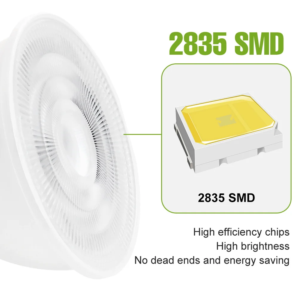 2Pack LED Bulb E27/E26 Corn Lamps E14 Ceiling Lights GU10 Spotlight MR16 Chandelie 220V Living Room Kitchen Office Home Lighting