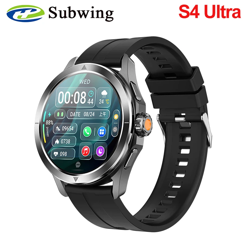 

S4 Ultra Smart Watch For Xiaomi Wireless Charger 1.53 Inch NFC GPS Wireless Charging Tracker Men Smartwatch Bluetooth Call 2024