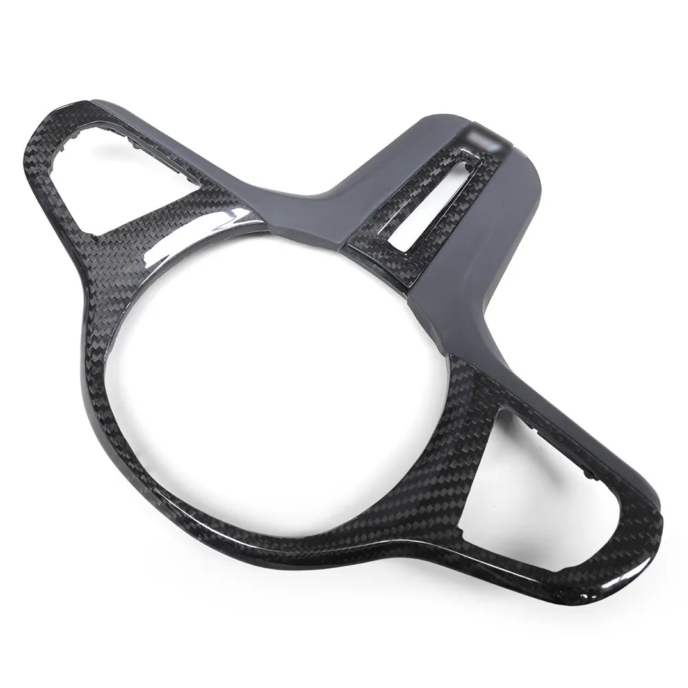

Dry Carbon Fiber Steering Wheel Trim with Light Cutout for BMW G20 G22 G42 G23 G26 M2 M3 M4 G80 G82 G83 G87 Z4 I3