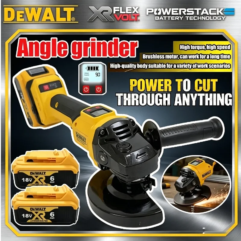 

Бесщеточная угловая шлифовальная машина DEWALT с цифровым дисплеем, 125 мм – Профессиональный электроинструмент для шлифовки и полировки металла и дерева