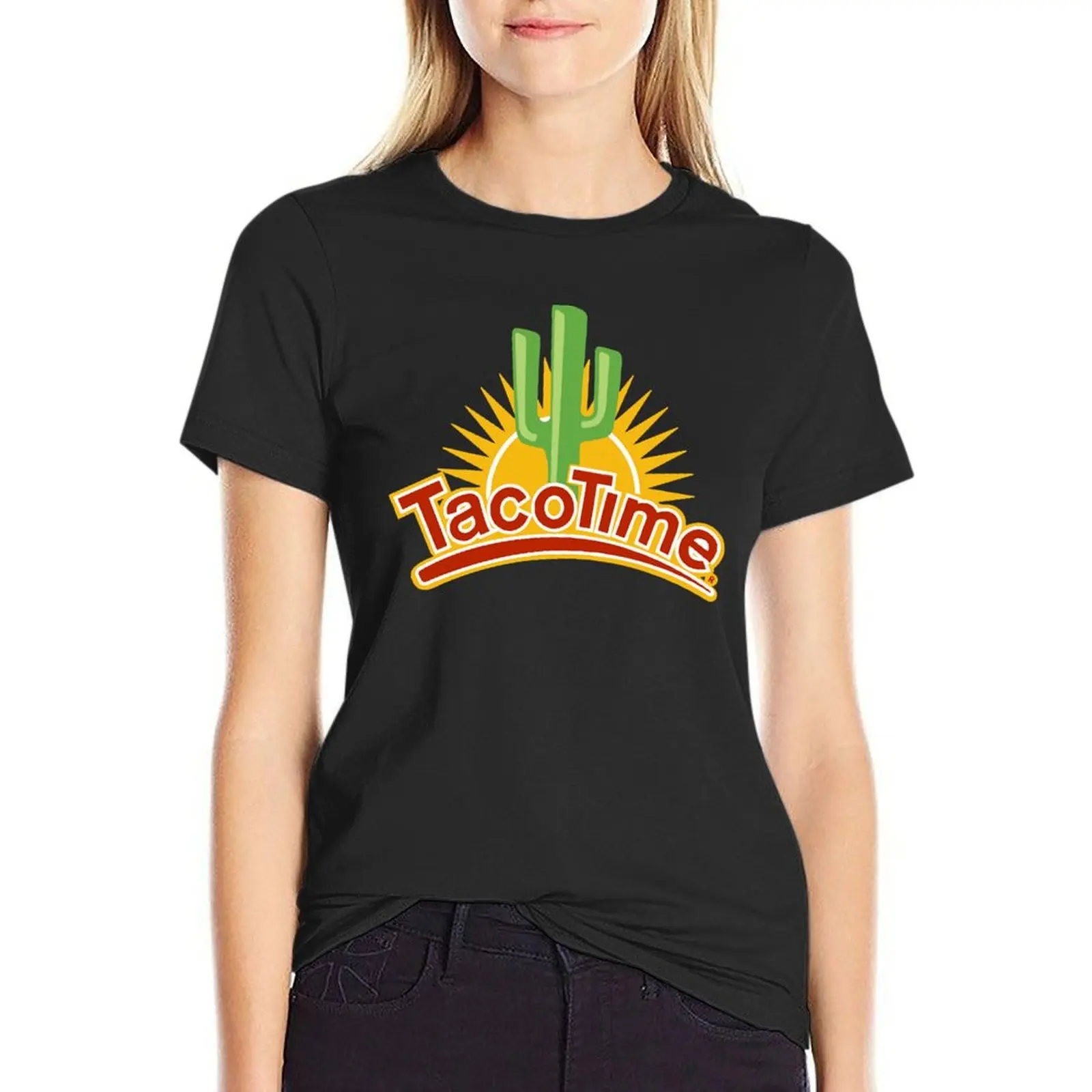 

TacoTime Resto T-Shirt summer top tees sweat cotton t shirts Women