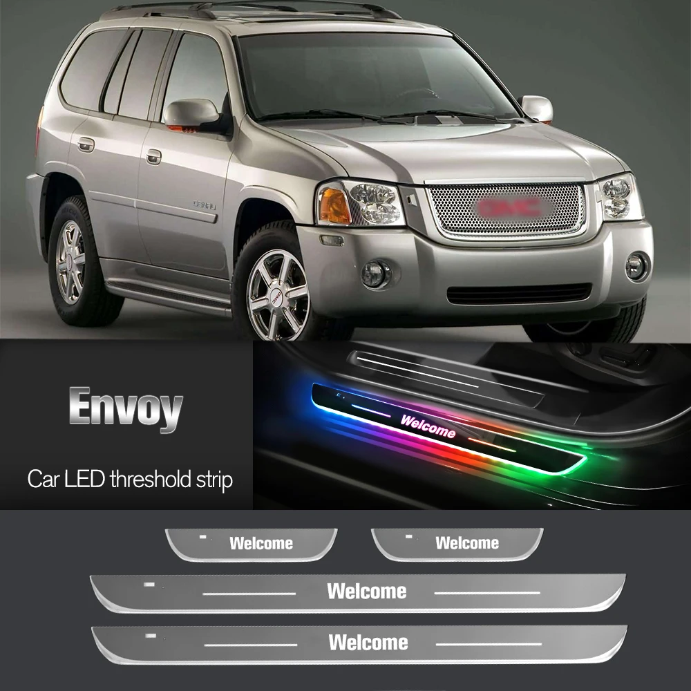 

Car Door Sill Light For GMC Envoy 2002-2009 2003 2004 2007 2008 Customized Logo LED Welcome Threshold Pedal Lamp Accessories