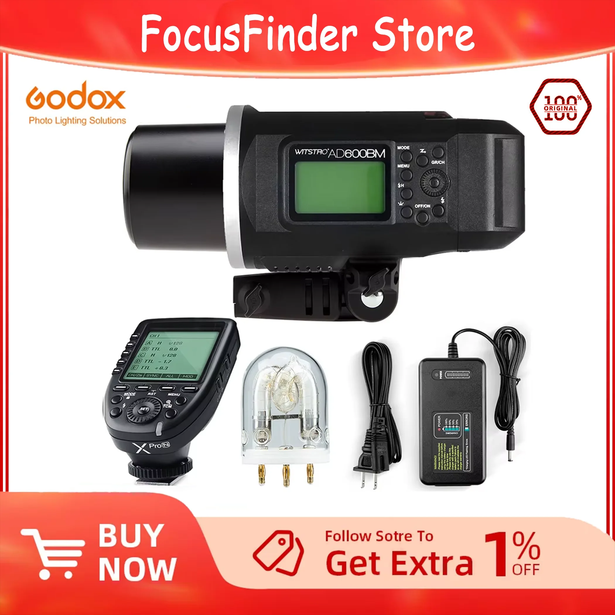 

Godox AD600BM 600 Вт Wistro Bowens Mount GN87 HSS 1/8000s Sync Уличная вспышка со встроенной батареей 2,4G Wireless X System 8700 мАч