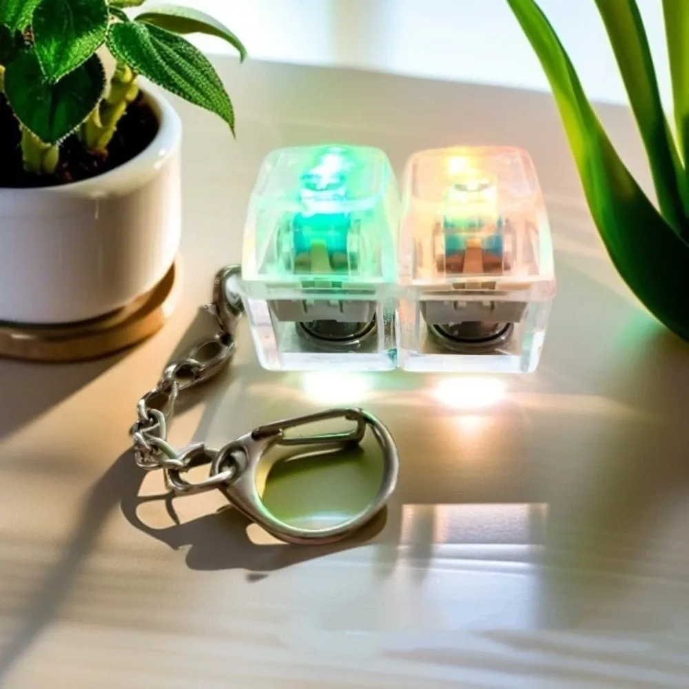 

Расслабляющий брелок для ключей «сделай сам», со световыми клавишами, кнопка-кликер, игрушка для снятия стресса, колпачок для ключей, игрушка для снятия стресса