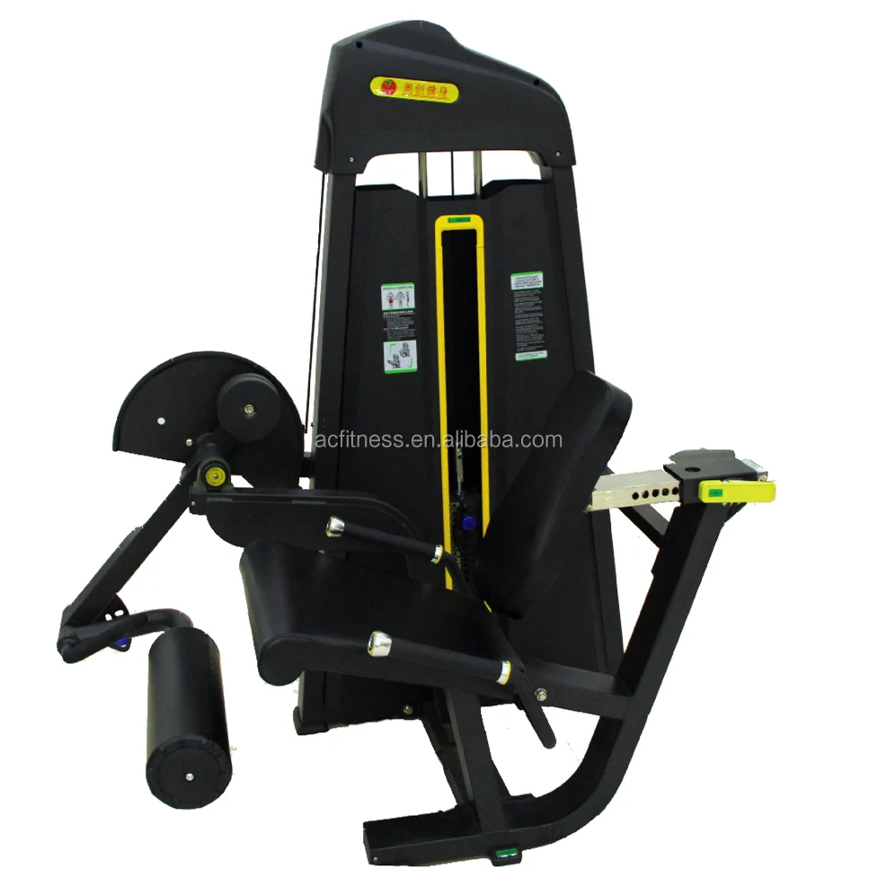 AC Prone Leg Curl Gym Equipment Seated Fitness Machine For Body Building Exercise Function