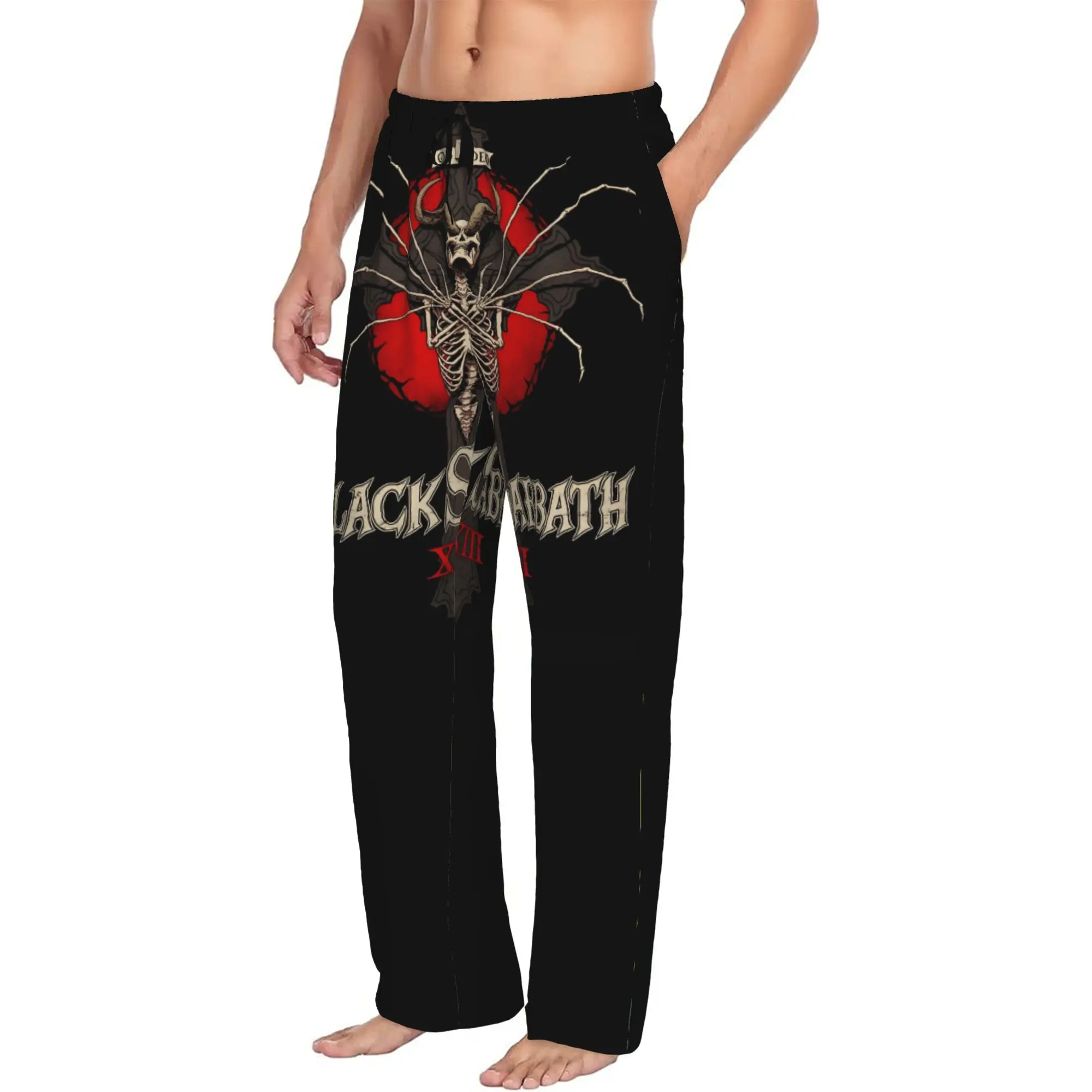 Custom Print Men S-Sabbathed Pajama Pants Mystery And Religion Sleepwear Sleep Lounge Bottoms with Pockets