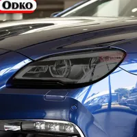 For BMW 6 Series F06 F12 F13 M6 GT G32 2 Pcs Car Headlight Tint Black Protective Film Vinyl Transparent TPU Sticker Accessories