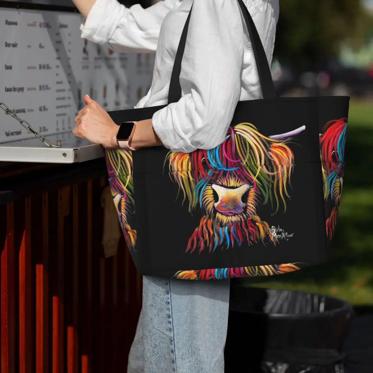 

Пляжная большая сумка Scottish Highland Cows, спортивная спортивная сумка для занятий йогой, большая большая сумка, женская дорожная сумка, сумка для фитнеса