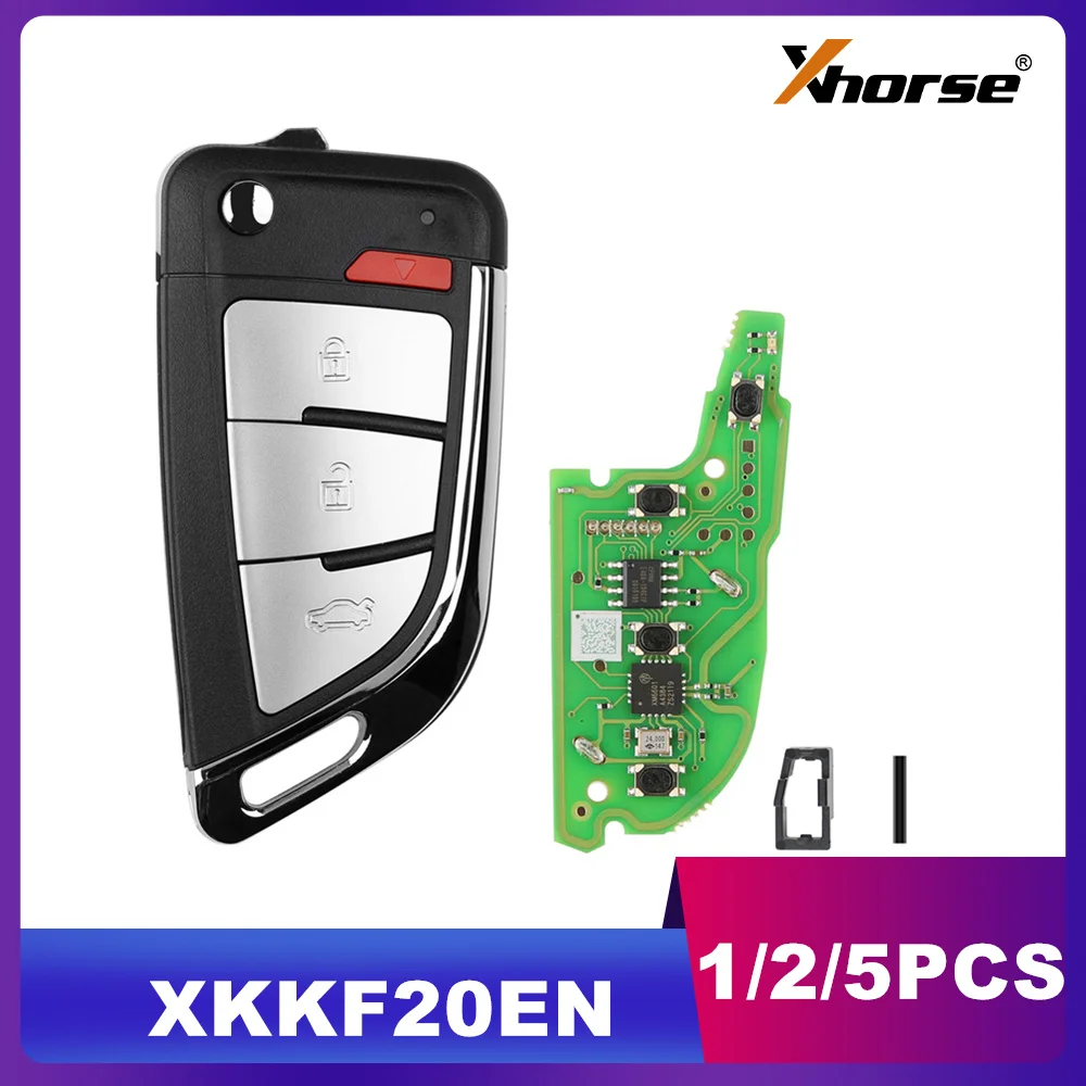 

Xhorse Wire Remote Key XKKF20EN Knife Style 3+1 Botton