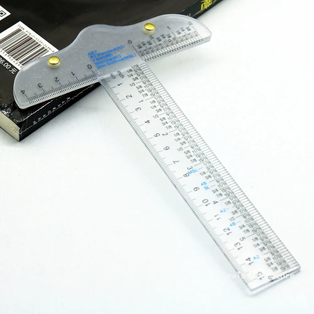 6 Inches Acrylic Clear T-Square Ruler for Crafting Drafting Layout Work Art Framing &Drafting Scrapbooking Crafting Tool