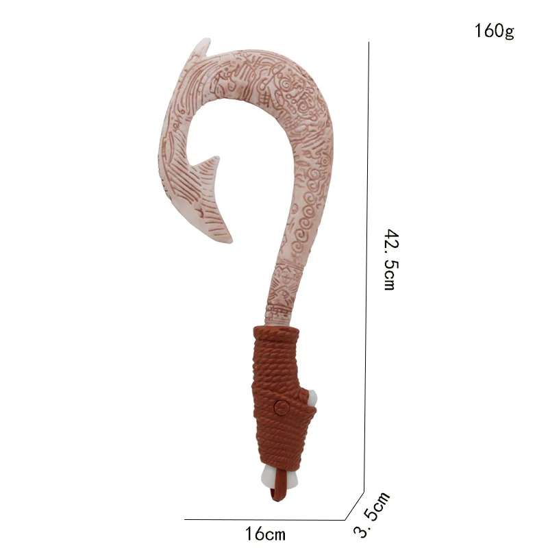 موانا خطاف الصيد سكين الكرتون المحيط مغامرة الأطفال لعب الأدوار الدعامة تأثيري سلاح ماوي مع ضوء هدية الكريسماس لعبة طفل