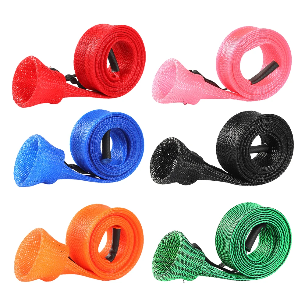 

Набор из 6 чехлов для удилищ с эластичным шнуром, легкие сетчатые чехлы-рукава для спиннинговых удилищ, аксессуары для рыбалки