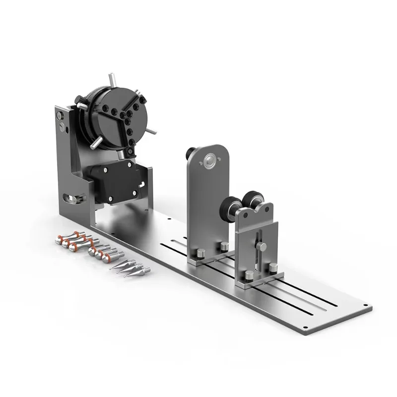 New 9-in-1 Micron Rotating Accessory R6 A-axis Fast Operation Chuck Rotating Roller Laser Rotation