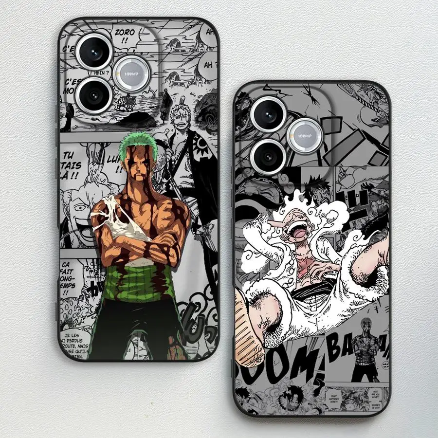 Funda para Teléfono con Diseño de Anime One Piece, Luffy Z-Zoro, para Honor 400 200 70 90 600 X7 X6 Magic5 8X X9 X5 X8