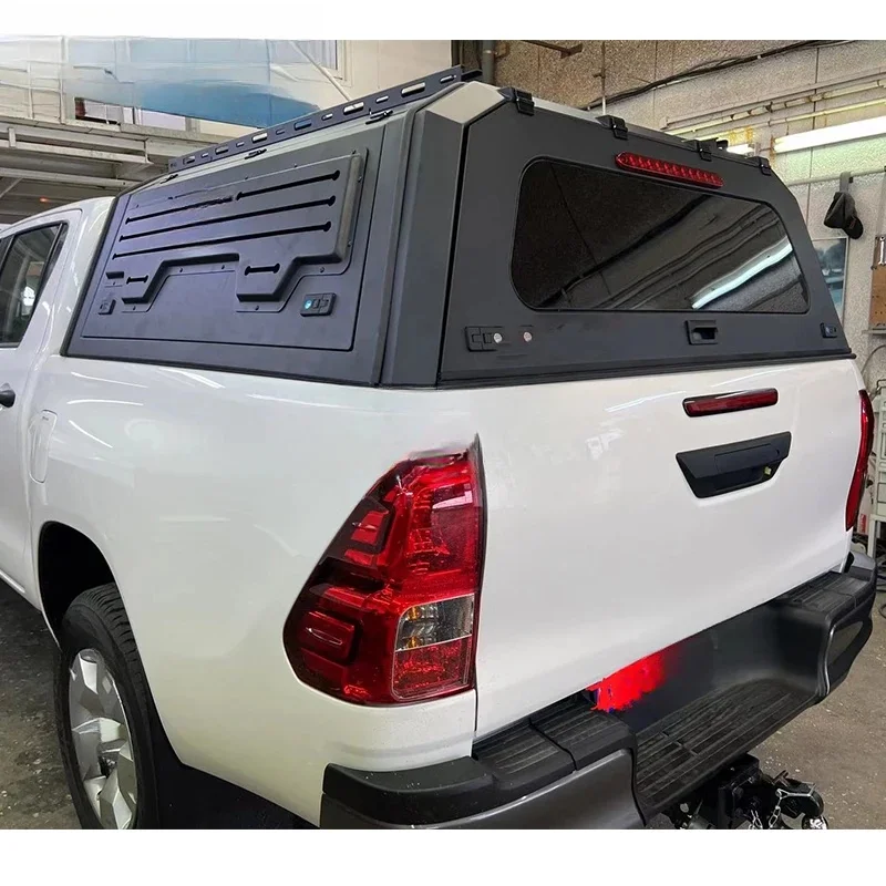 High Quality Retractable Aluminum Alloy Hardtop Tonneau Cover Universal Cargo Protection Exterior Modification Part