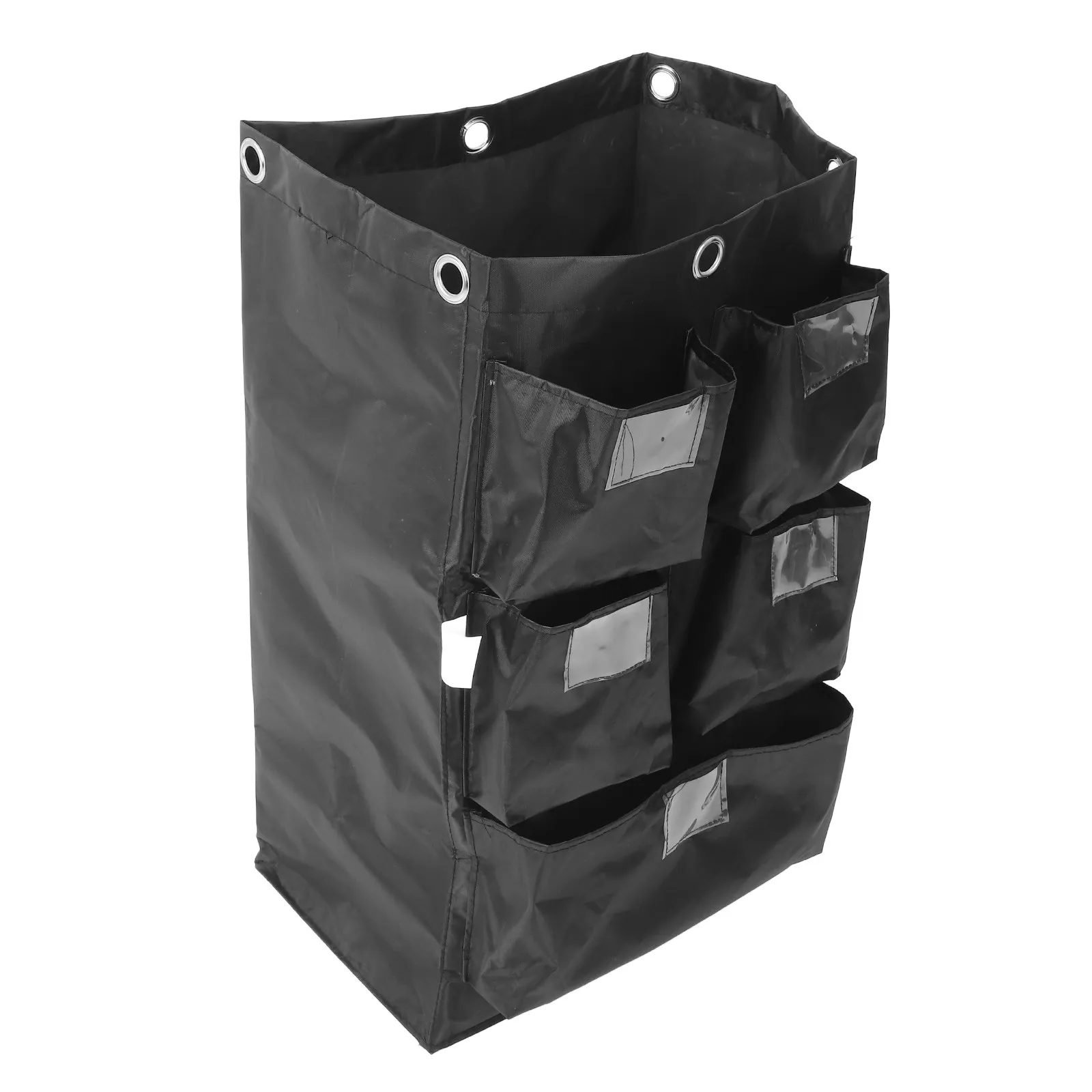 High Capacity Waterproof Housekeeping Cart Bag Oxford Fabric Organizer for Cleaning Carts on Wheels Commercial Janitorial Cart