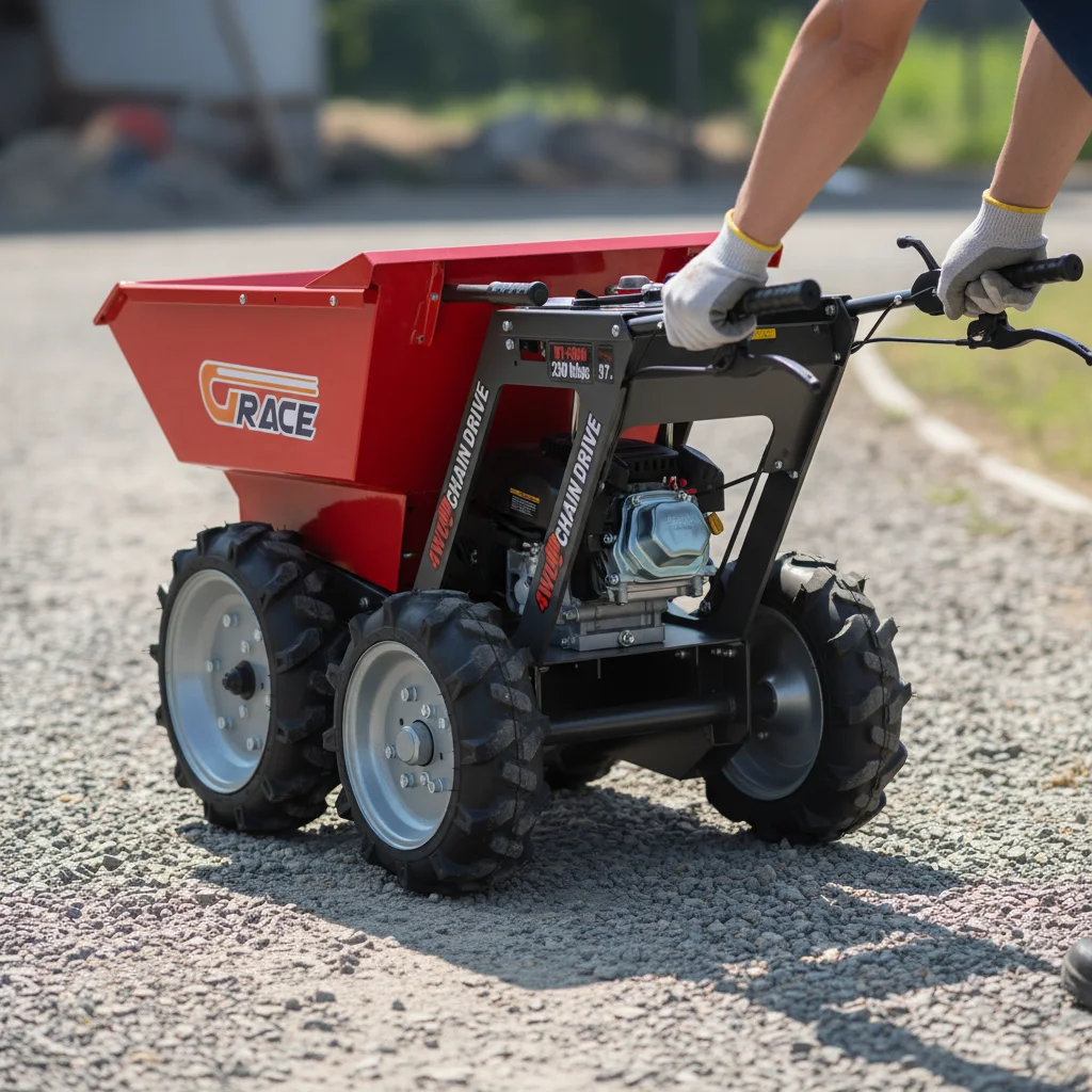 

Farm Construction Mini Dumper 1-2Ton Wheel Mounted Self-propelled Hydraulic Tipping Transport Truck